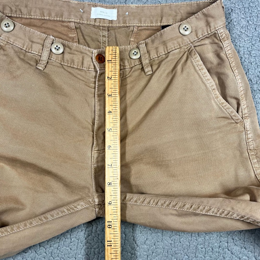 Apolis Global Citizen Pants Men 31 Straight Leg Cotton Canvas Tan Made in USA - Picture 11 of 14
